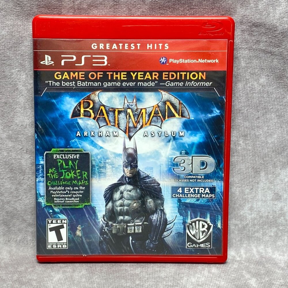 Batman: Arkham Asylum Game Of The Year Edition PS3 (2010) PlayStation 3
